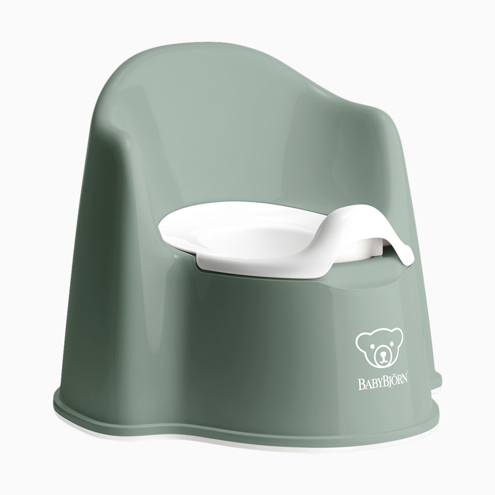 BabyBjörn Potty Chair - Deep Green/White | Babylist Shop