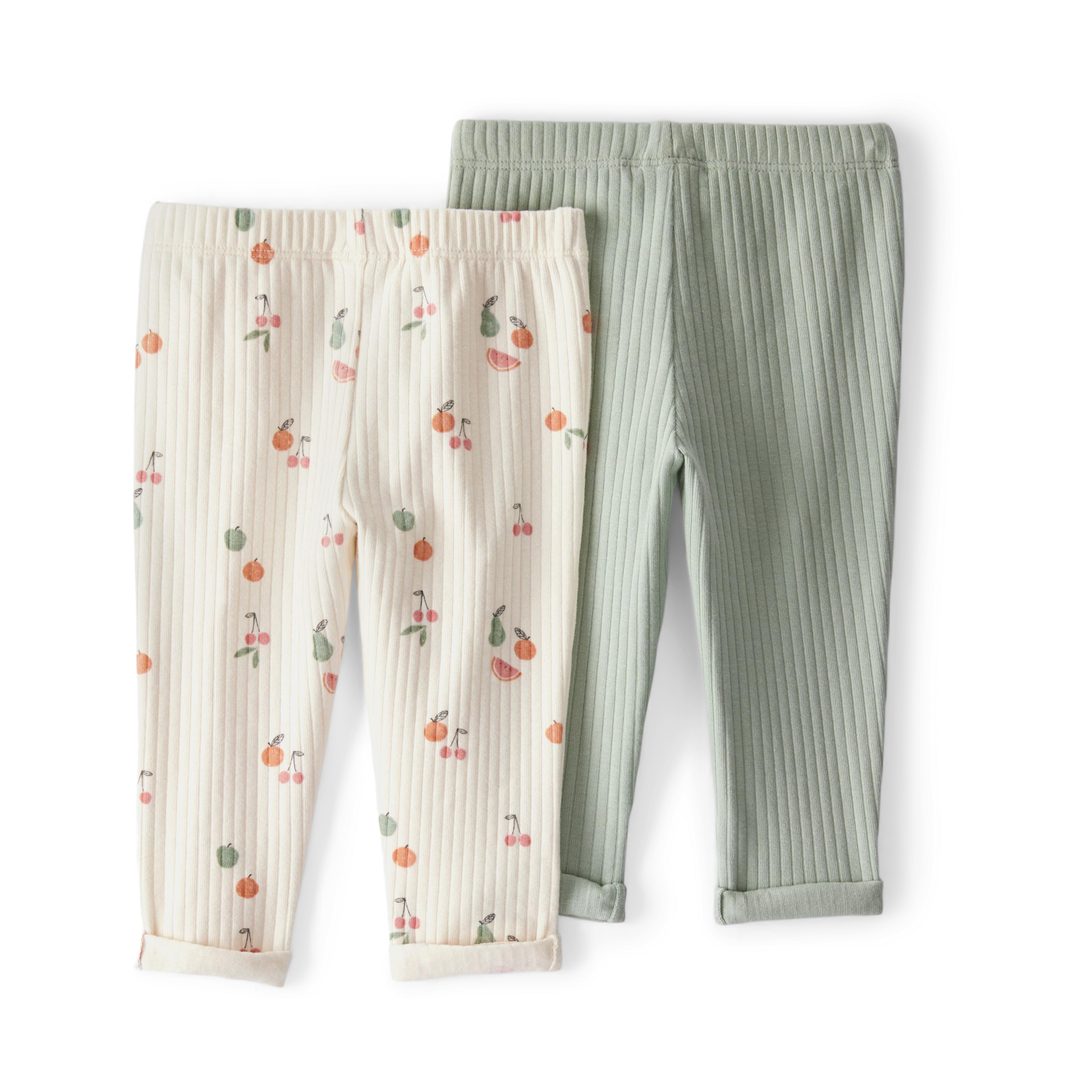 Carter's Little Planet 2-Pack Organic Cotton Rib Leggings.