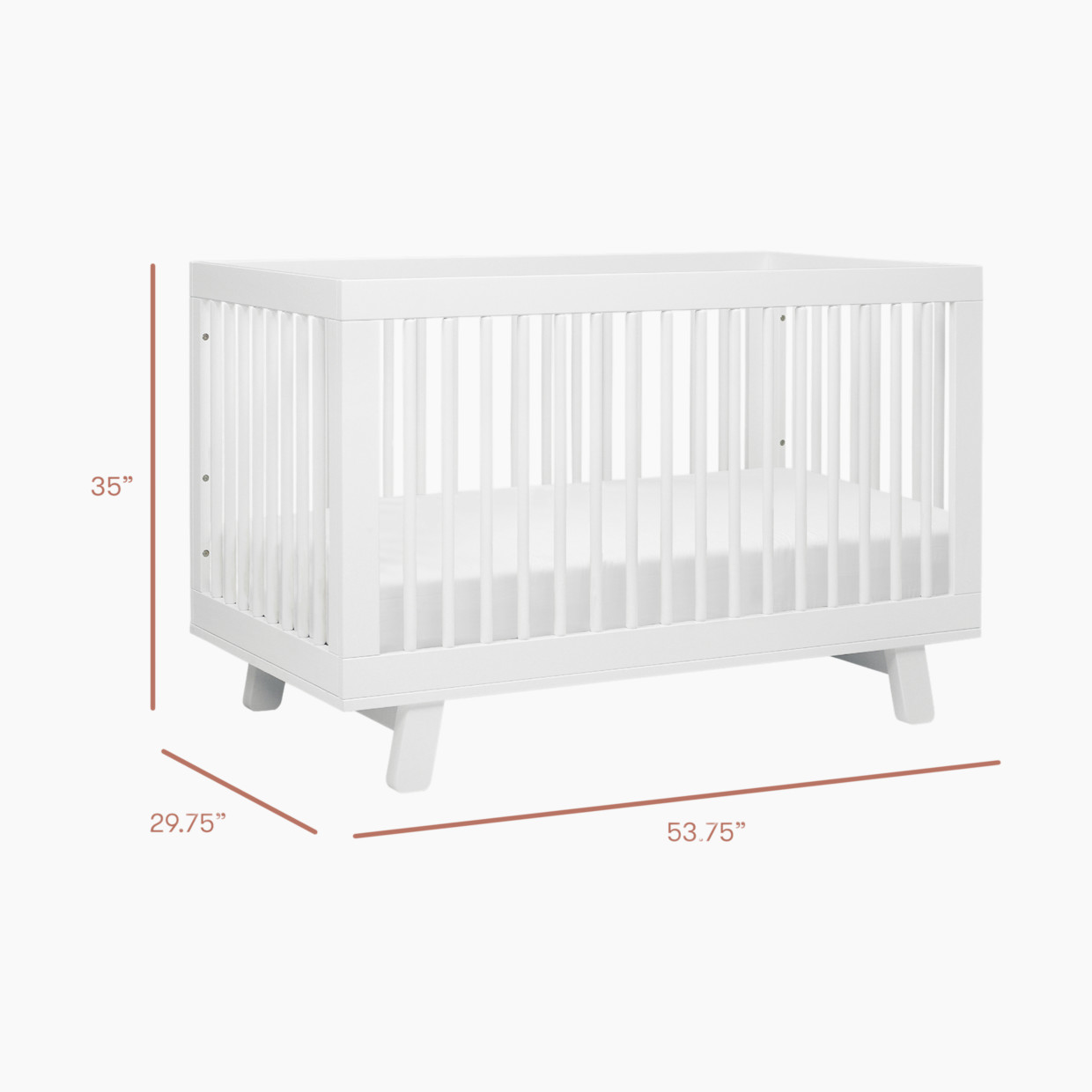 babyletto Hudson Crib & Hudson Dresser Bundle - White Crib And White Dresser.
