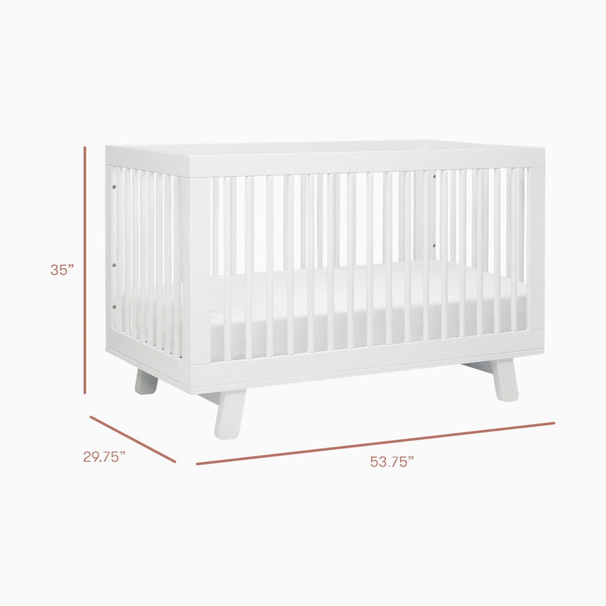 babyletto Hudson Crib & Hudson Dresser Bundle - White Crib And White Dresser.