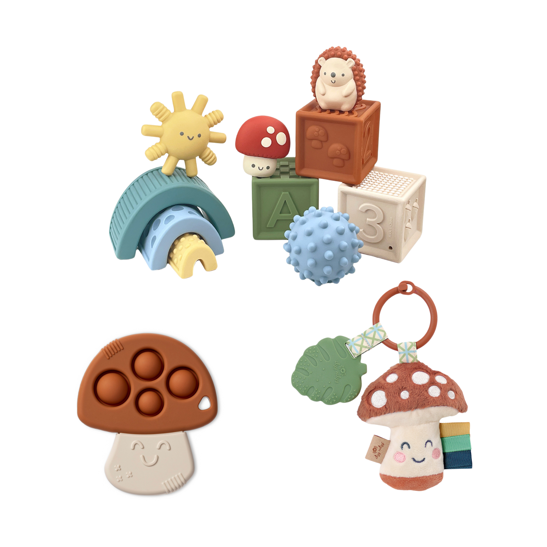 Itzy Ritzy Mushroom Sensory Toy Bundle.