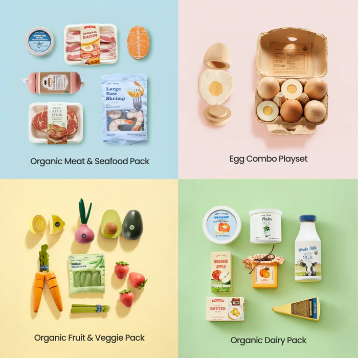 Tiny Land Organic Play Food Collection.