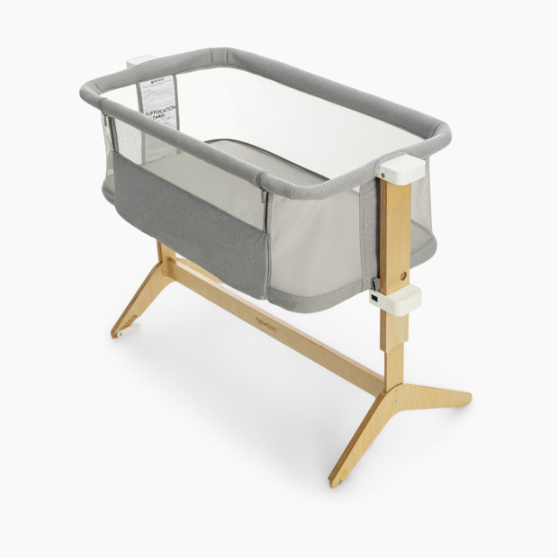 Cowiewie Baby Swingable Bassinet Infant Newborn Bassinet with 3 Stages,  Bedside Sleeper+Travel Cot+Bassinet with Mattress, Breathable Net, 6 Height
