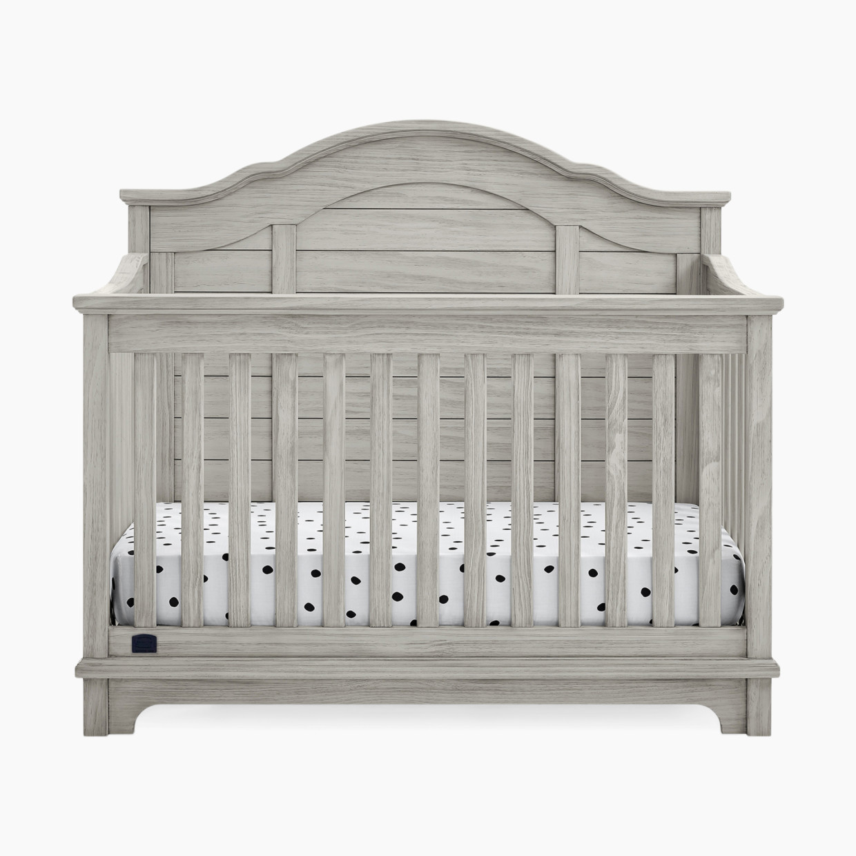 Simmons Kids Asher 6-in-1 Convertible Crib with Toddler Rail.
