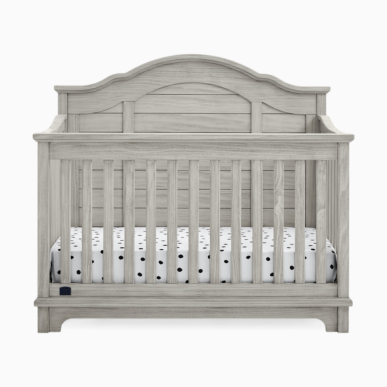 Simmons Kids Asher 6-in-1 Convertible Crib with Toddler Rail - Rustic Mist.