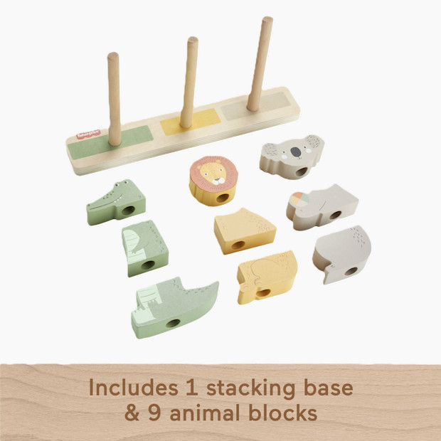 Fisher-Price Wooden Stack & Sort Animals.