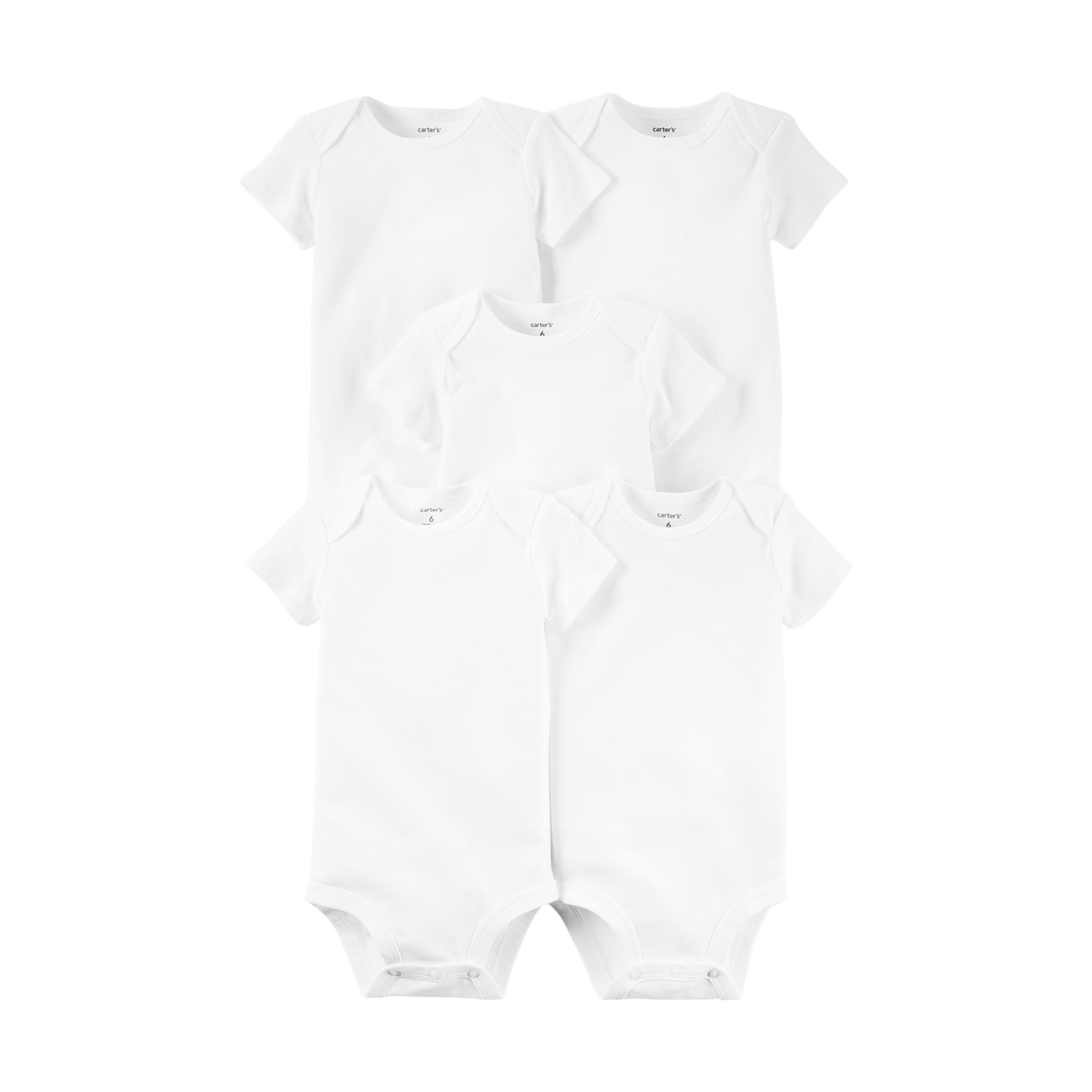 carter's short sleeve white onesies