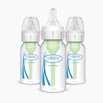 Dr. Brown’s Natural Flow® Anti-Colic Options+™ Narrow Baby Bottle, with Level 1 Slow Flow Nipple