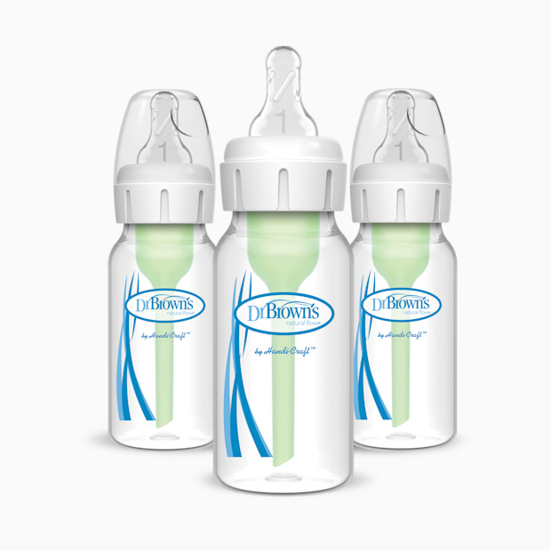 Dr. Brown's Anti-colic Options+ Narrow Baby Bottle.