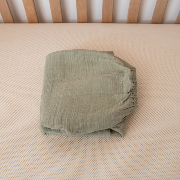 Naturepedic Organic Breathable Muslin Crib Sheets.