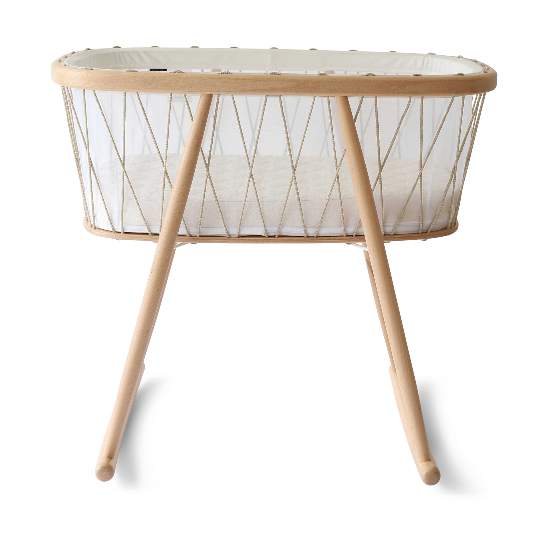 Charlie Crane KUMI Bassinet - Desert, Coco Organic Mattress.