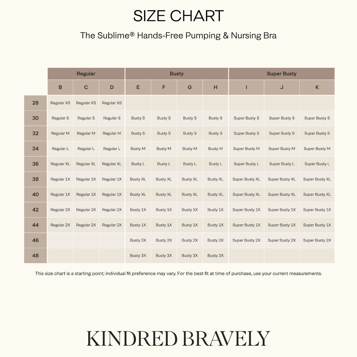 Kindred Bravely Sublime Hands Free Pumping Bra - Latte, Small.