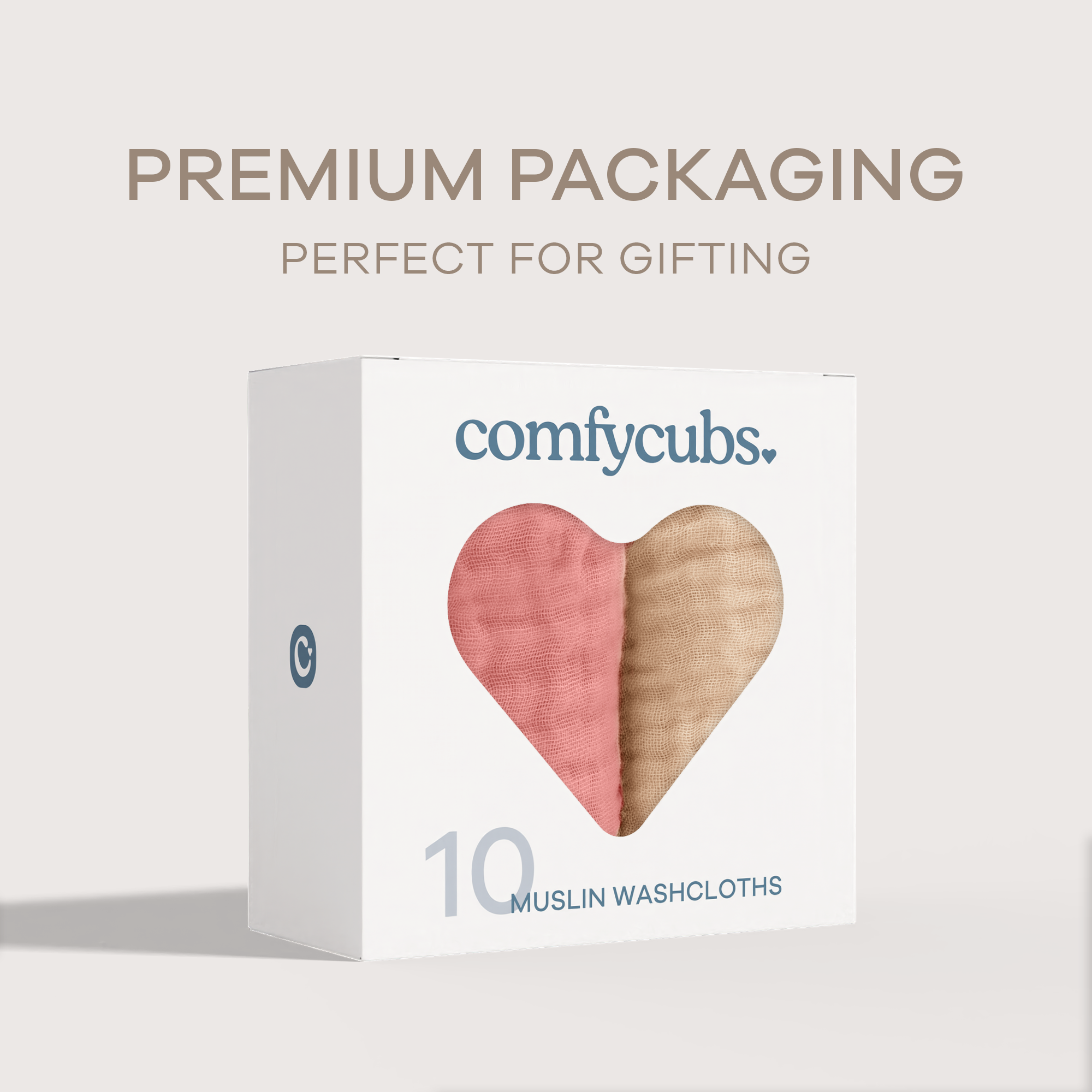 Comfy Cubs 6-Layer Muslin Baby Washcloths (10 Pack) - Multi Girl.