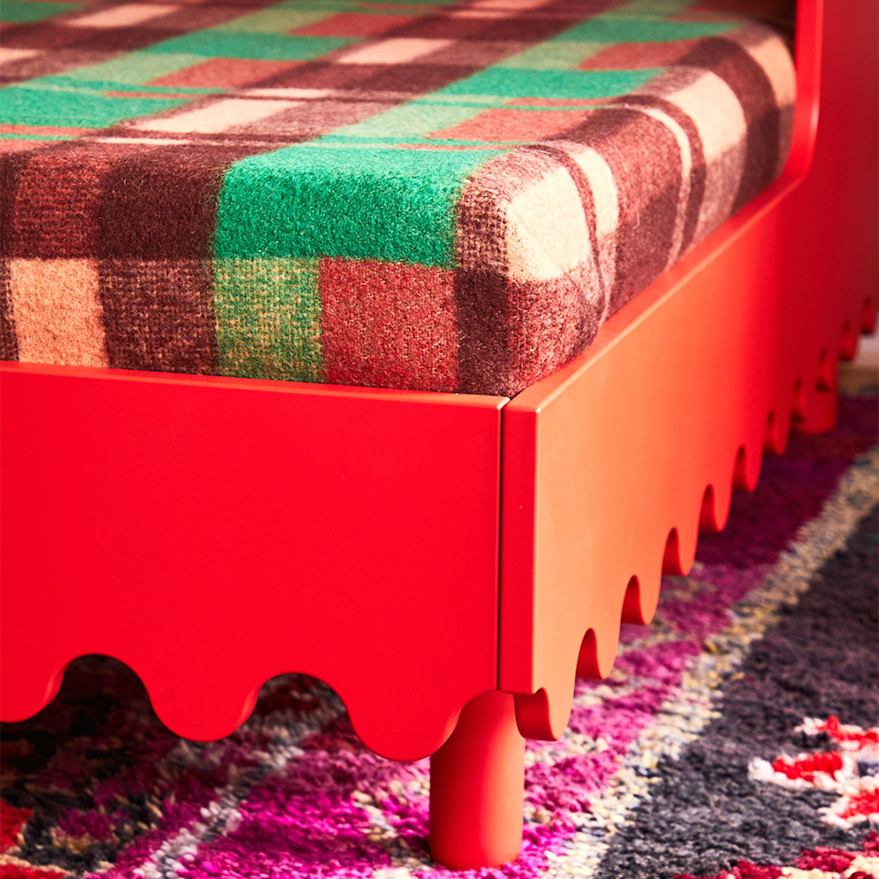 Oeuf Moss Toddler Bed - Tomato.