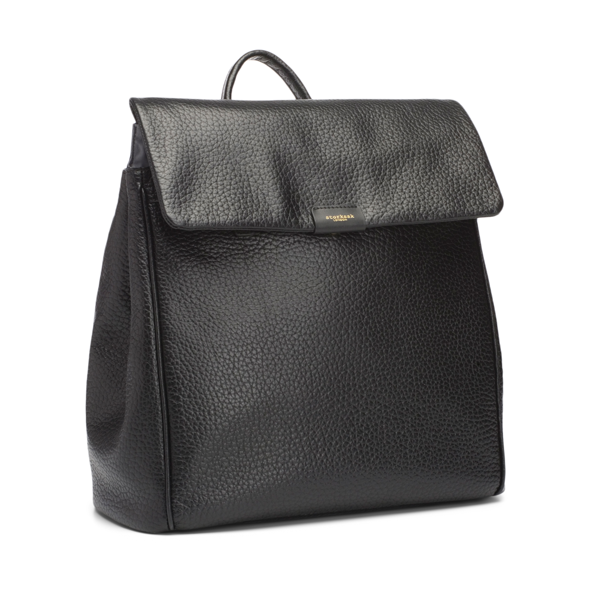 StorkSak St James Leather Diaper Bag.