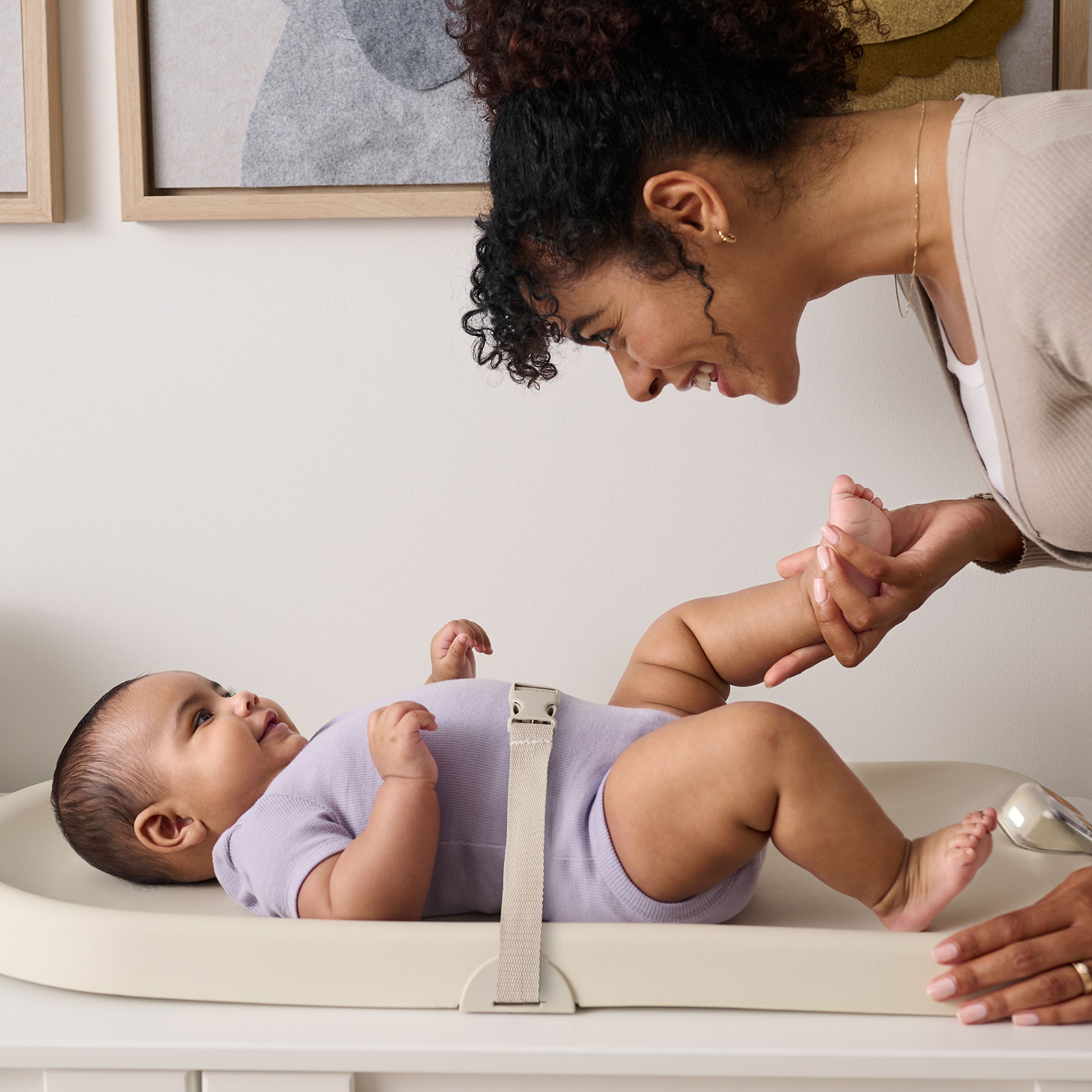 Skip Hop Nursery Style Light-Up Changing Pad.