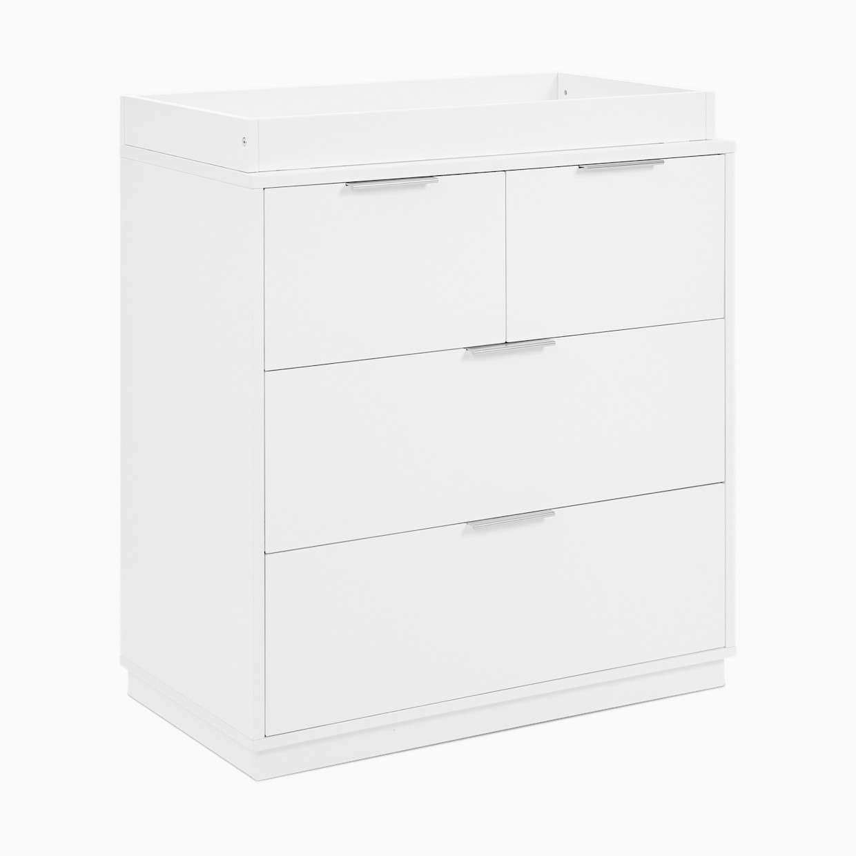 Delta Children Forever 4 Drawer Dresser with Changing Top and Interlocking Drawers - Bianca White.