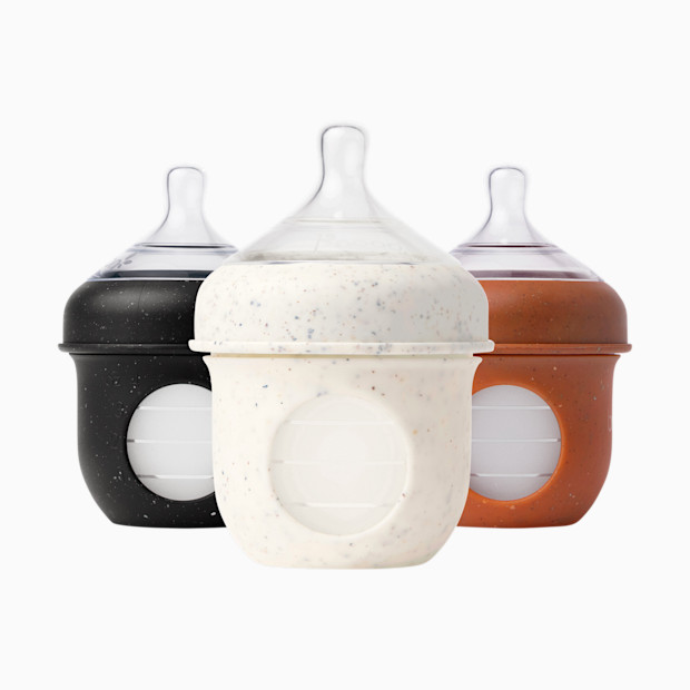 Boon NURSH Silicone Pouch Bottles - Speckle, 4 Oz.