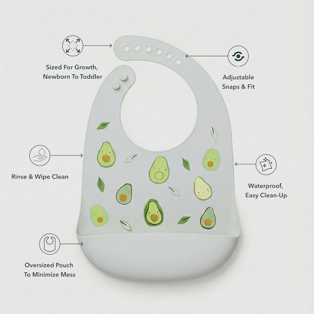 Loulou Lollipop Silicone Printed Bib 2.0.