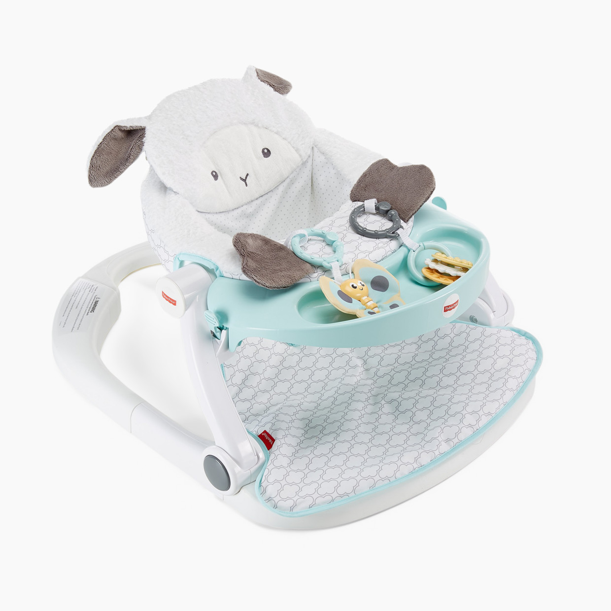 Fisher-Price Sit-Me-Up Floor Seat with Tray - Sweet Little Lamb.