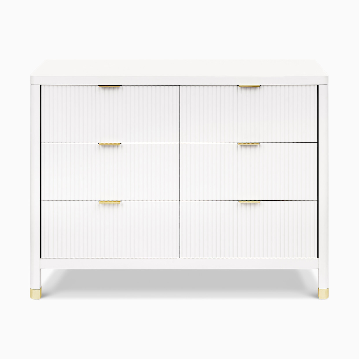Namesake Brimsley Tambour 6-Drawer Assembled Dresser - Warm White.
