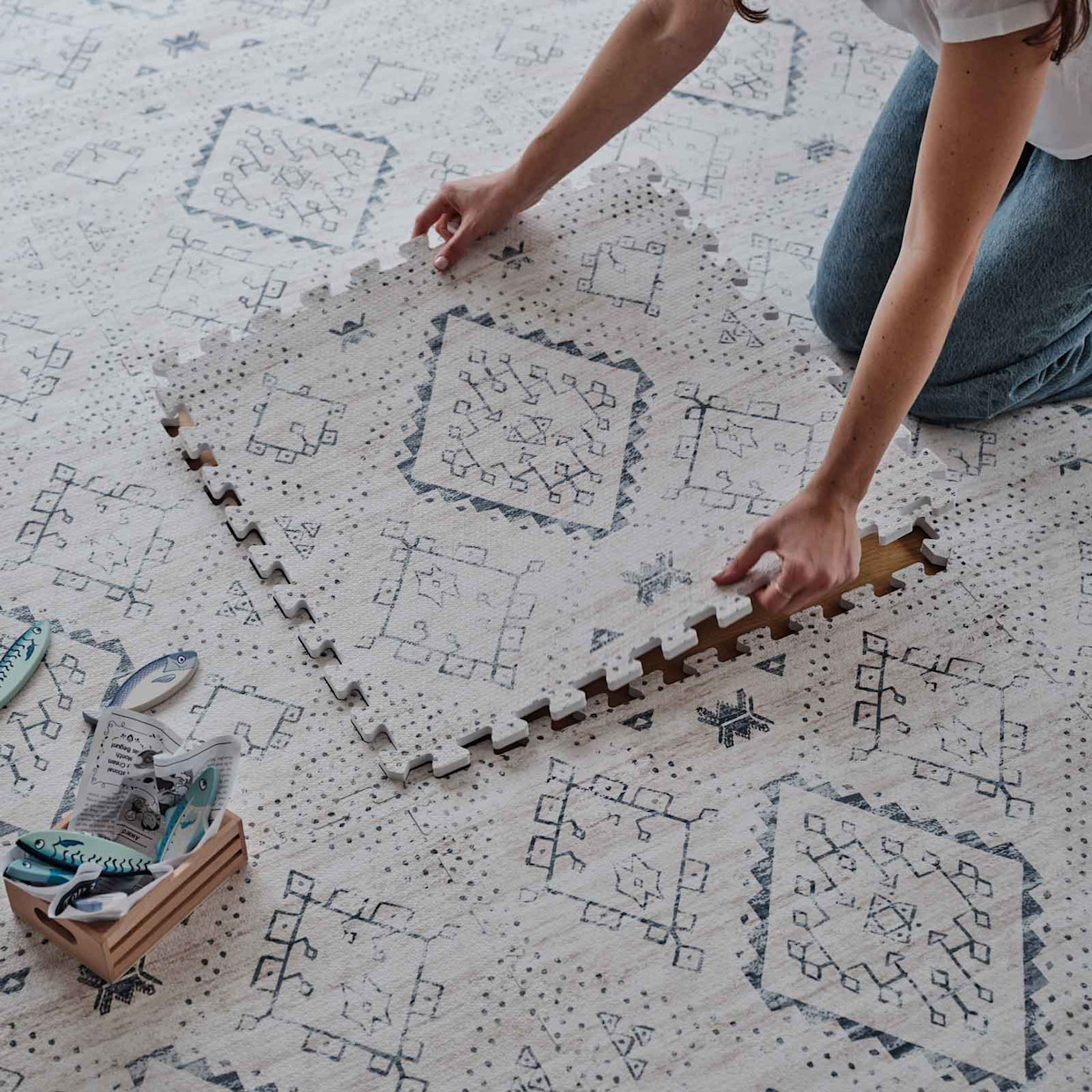 House of Noa Little Nomad Play Mat | Ula - Windmill, 8X10.
