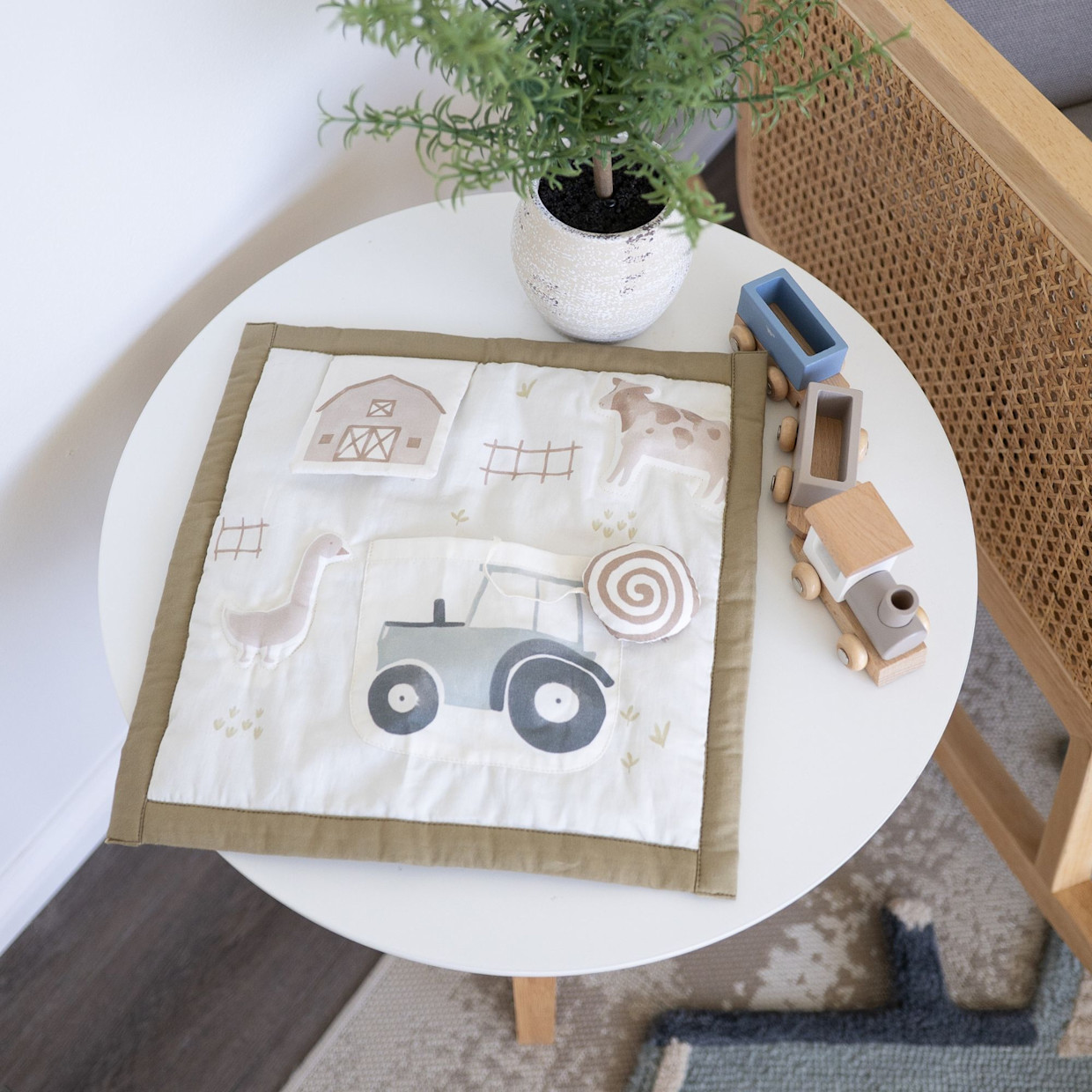 Crane Baby Activity Travel Play Mat - Charlie Farmhouse.