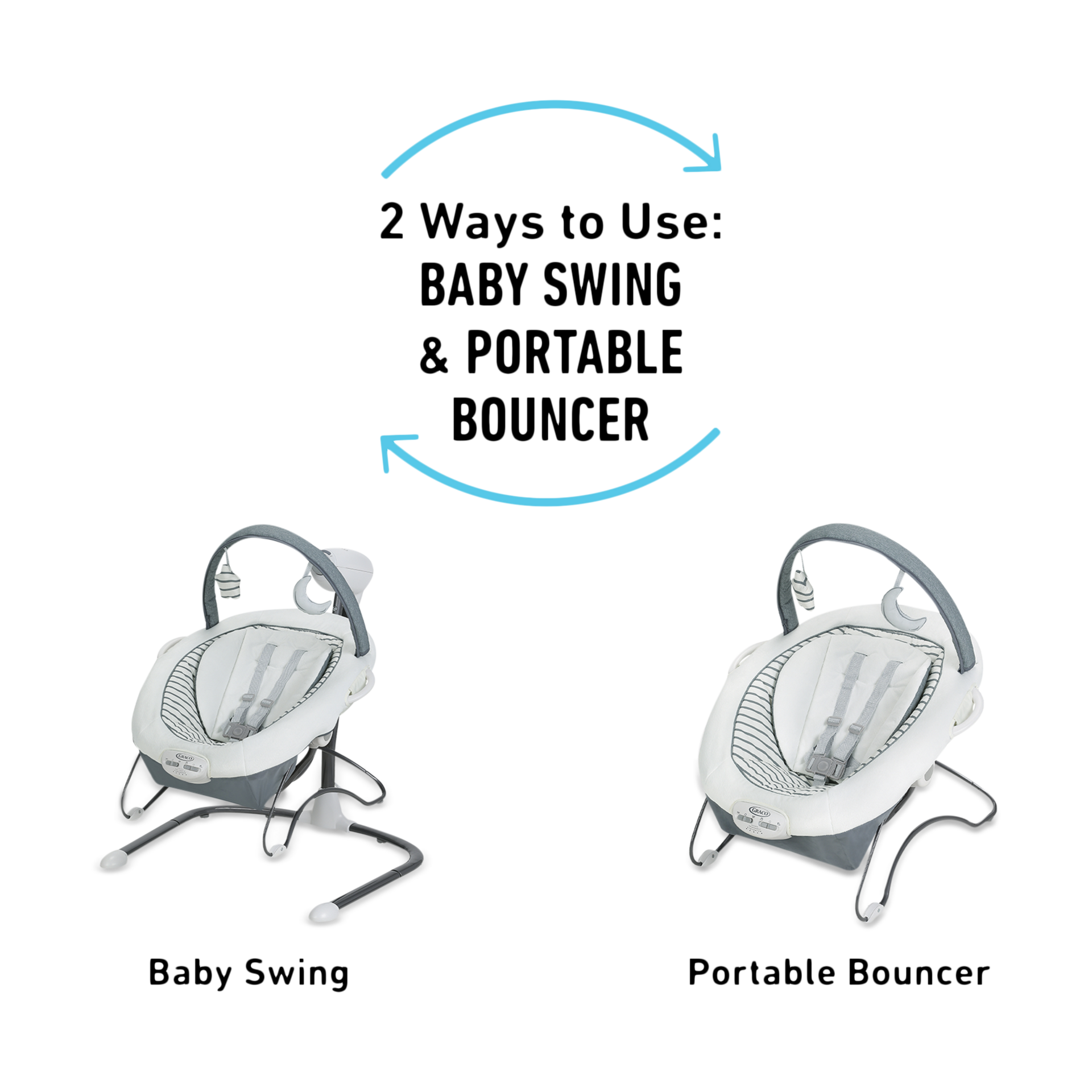 Graco Soothe 'n Sway LX Swing with Portable Bouncer - Derby.