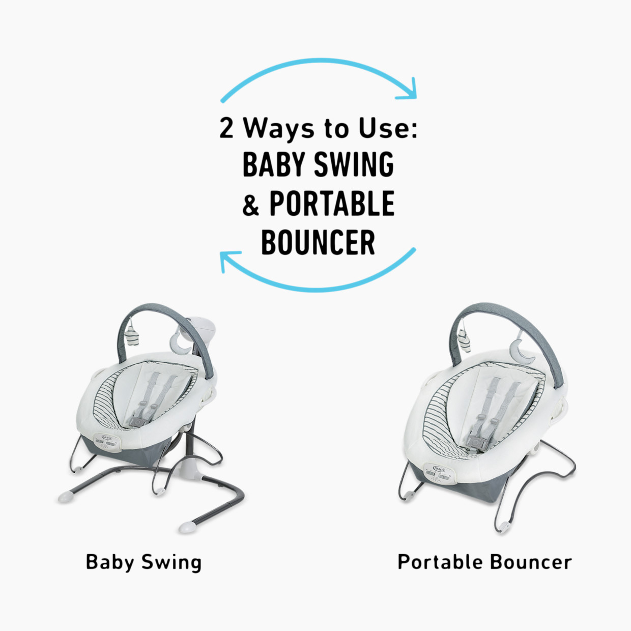 Graco Soothe 'n Sway LX Swing with Portable Bouncer - Derby.