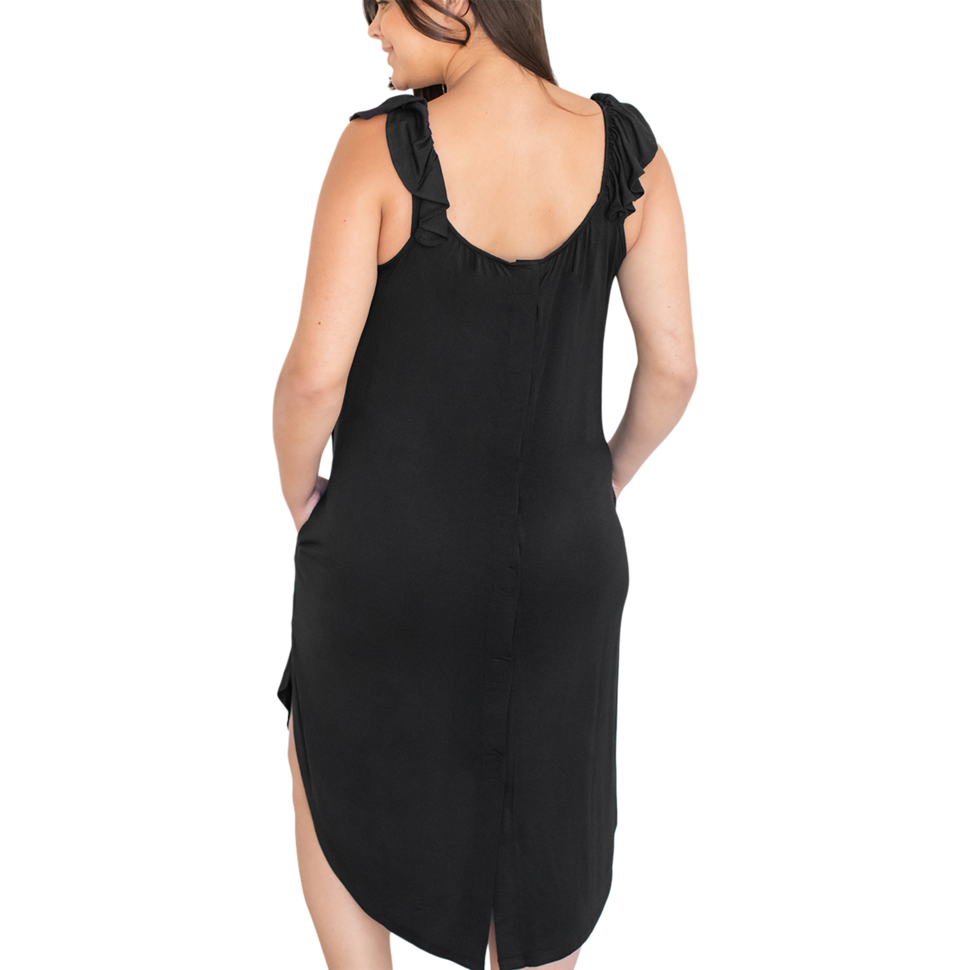 Kindred Bravely Ruffle Strap Labor & Delivery Gown.