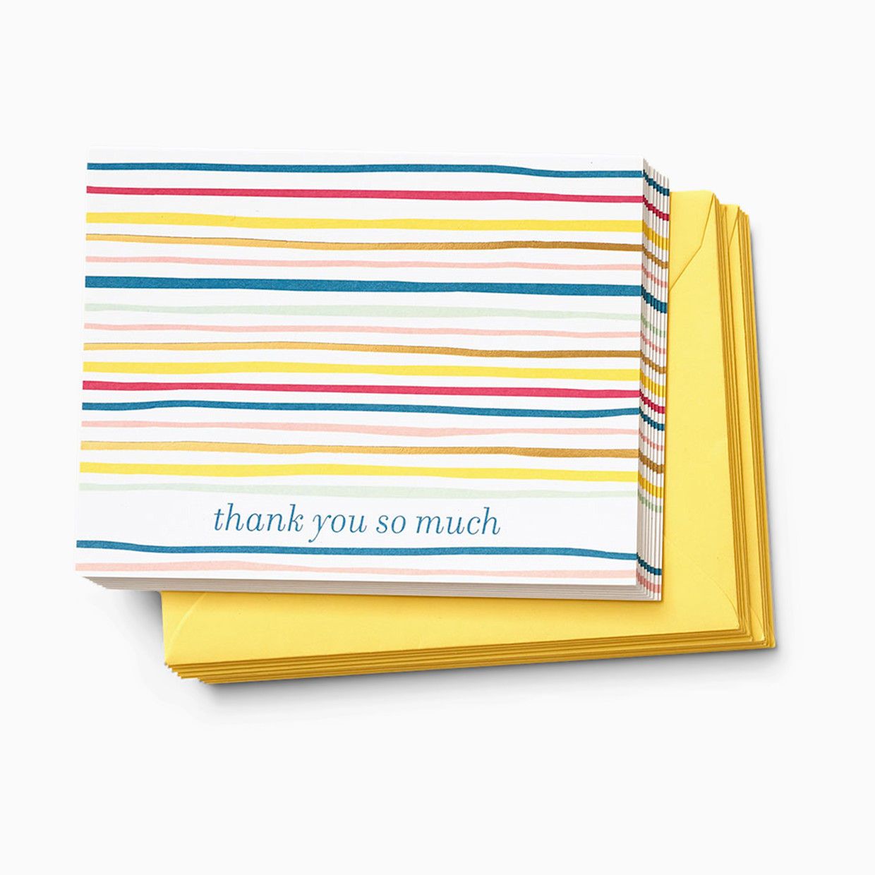 Paper Source Bright Stripes Thank You Card Set (10).