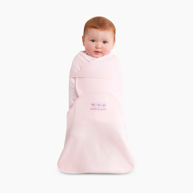 Halo SwaddleSure Adjustable Swaddling Pouch (Cotton) - Pink, Small.
