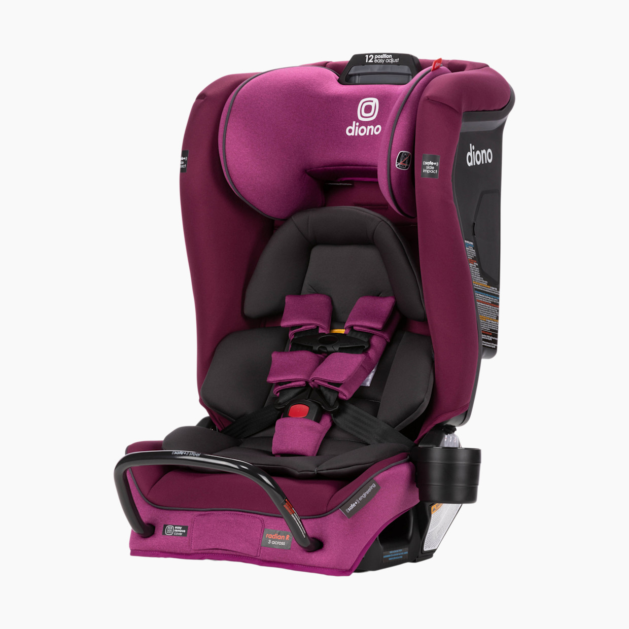 Diono Radian 3RXT SafePlus All-in-One Convertible Car Seat - Purple Plum.