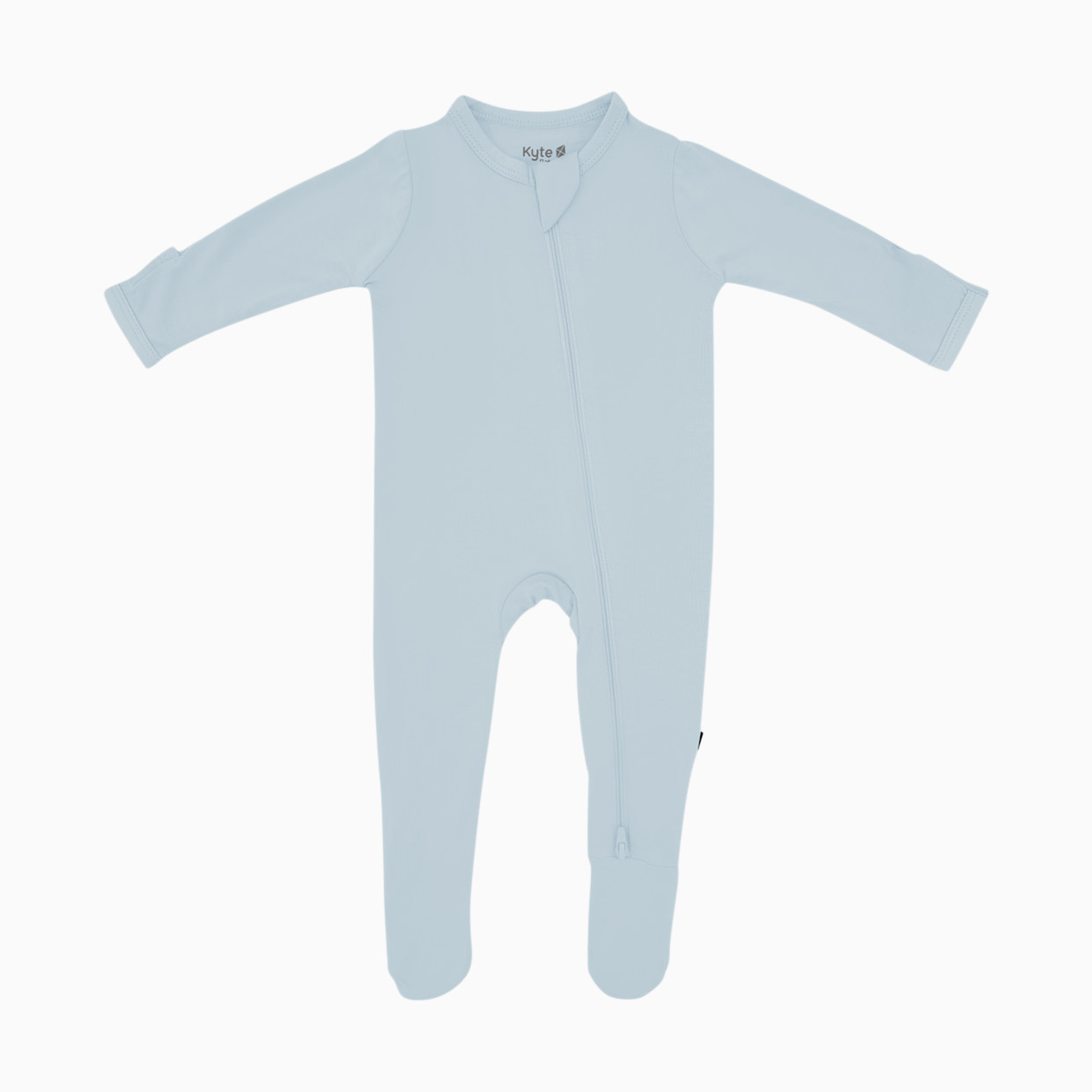 Kyte Baby Zipper Footie - Fog, 3-6 M.