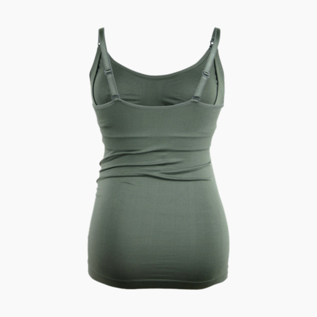 Cake Maternity Toffee Shaping Nursing Tank Top - Green, Small.