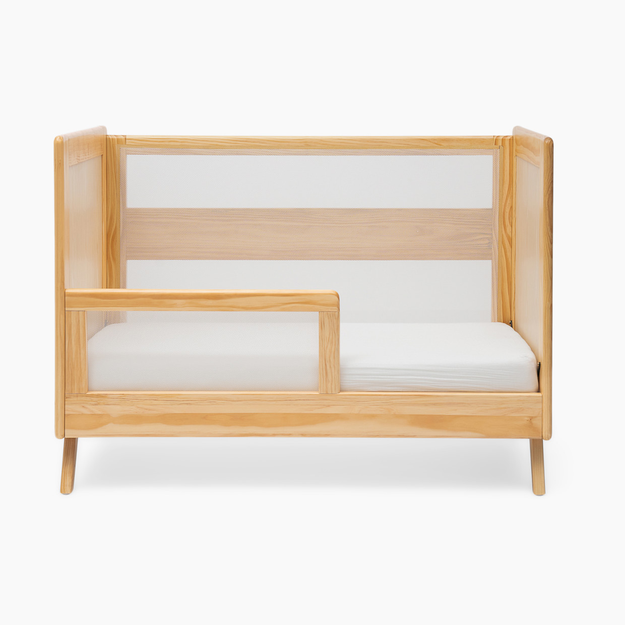 Halo 3-in-1 Breathable Mesh Convertible Crib with Conversion Kit - Natural.