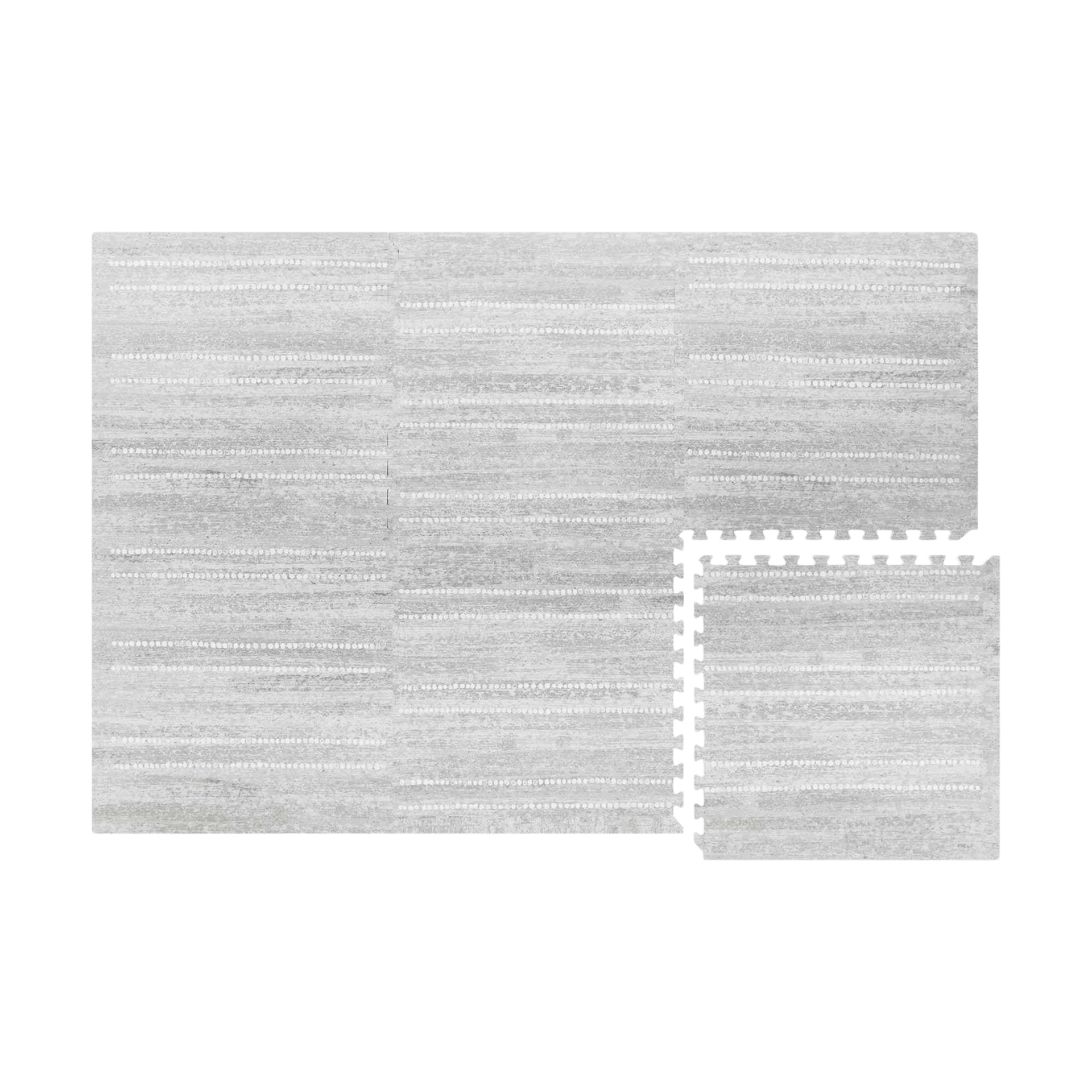 House of Noa Little Nomad Play Mat | Aspen - Dove, 6X8.