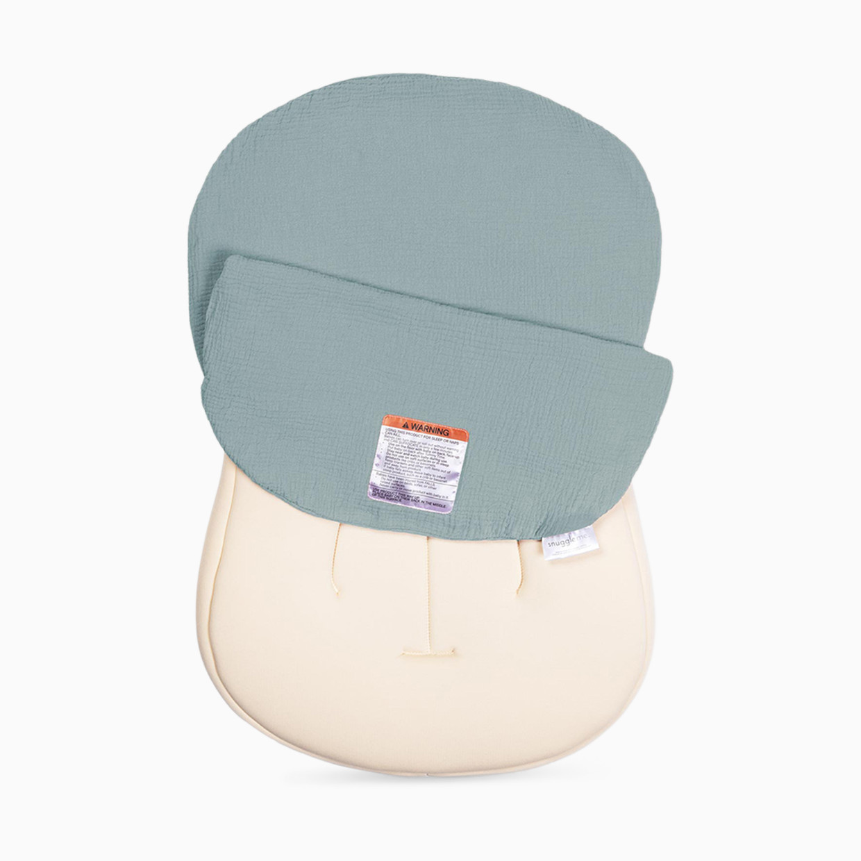 Snuggle Me Organic Infant Lounger Curve Muslin Cover - Slate.