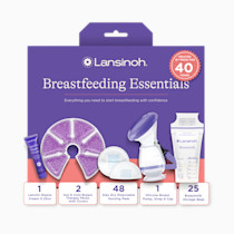Lansinoh You’ve Got This Breastfeeding Essentials Kit for New Moms, 77-Piece Gift Set with Nursing Pads, Breastmilk Storage Bags, Nipple Cream, Hot & Cold Therapy Packs, and Silicone Breast Pump