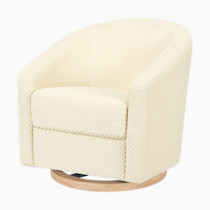 Thumbnail of Ivory Velvet Checker With Light Wood Base