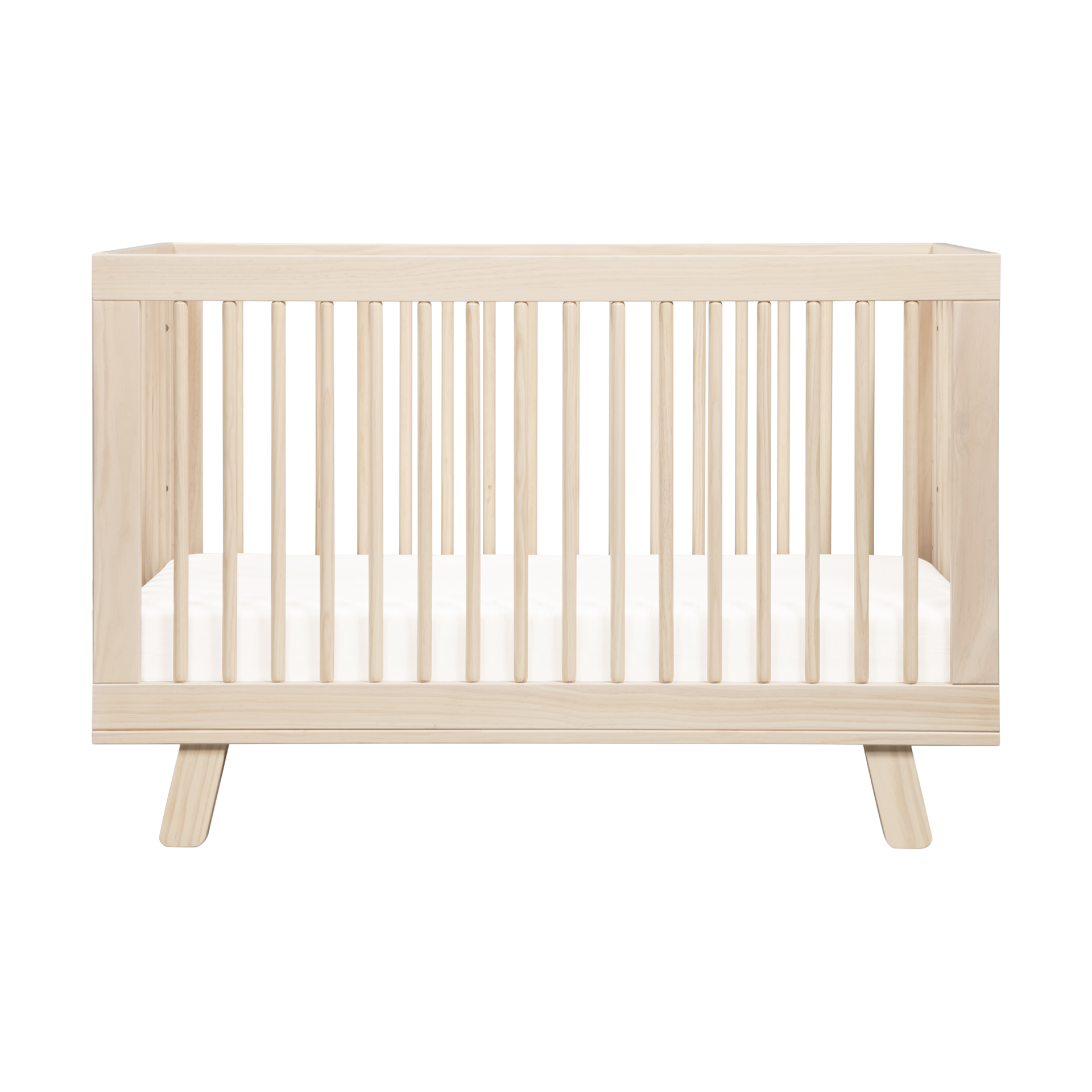 babyletto Hudson 3-in-1 Convertible Crib with Toddler Bed Conversion Kit - Washed Natural.