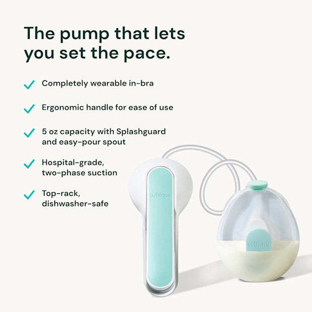 Willow Wave Wearable Manual Pump.