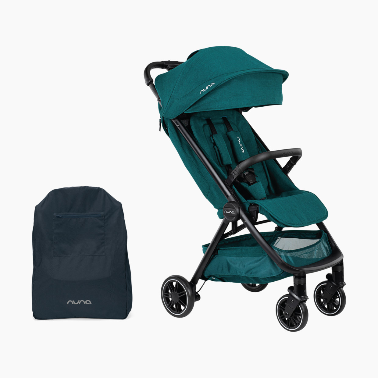 Nuna TRVL Easy Fold Compact Stroller & Carry Bag - Lagoon.