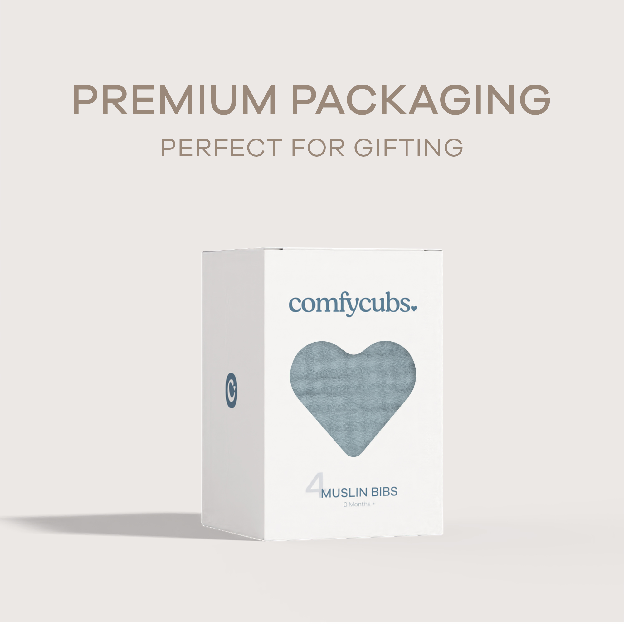 Comfy Cubs Muslin Bibs with Adjustable Snaps (4 Pack) - Pacific Blue, 4.