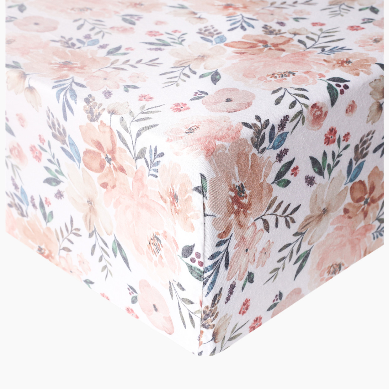 Copper Pearl Printed Premium Crib Sheet - Autumn.