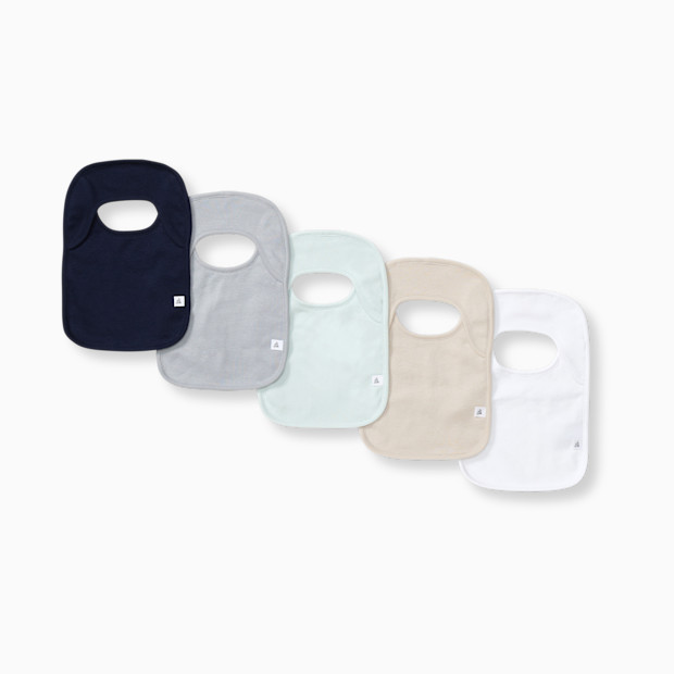 Burt's Bees Baby Organic Lap Shoulder Bibs (5-Pack).