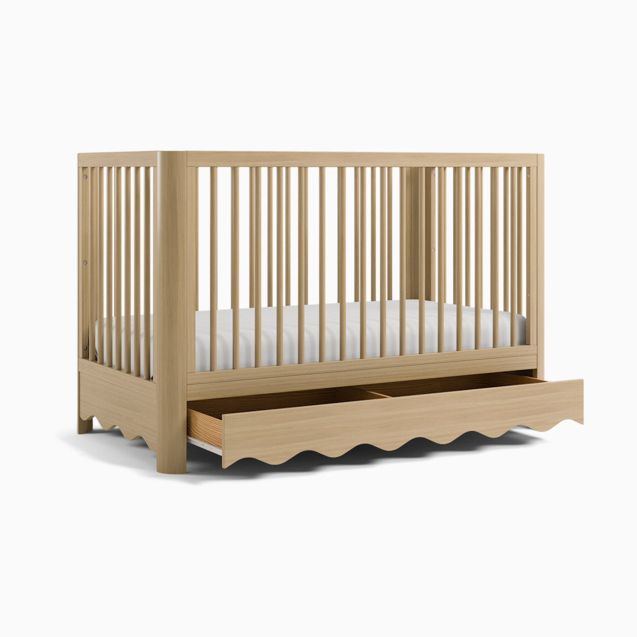 Storkcraft Casablanca Deluxe 5-in-1 Convertible Crib with Drawer - Driftwood.