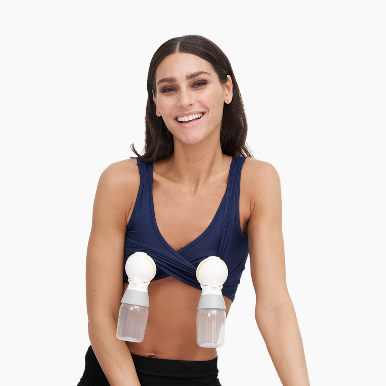 Larken Larken X Nursing + Hands-Free Pumping Bra - Marine, L.