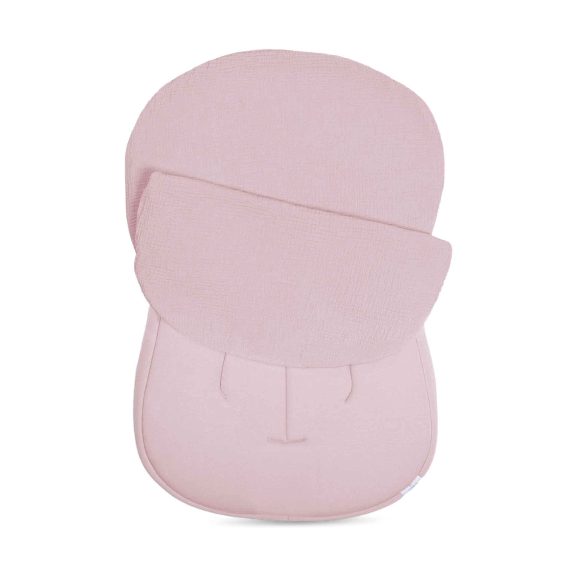 Snuggle Me Organic Infant Lounger Curve Muslin Cover - Petal.