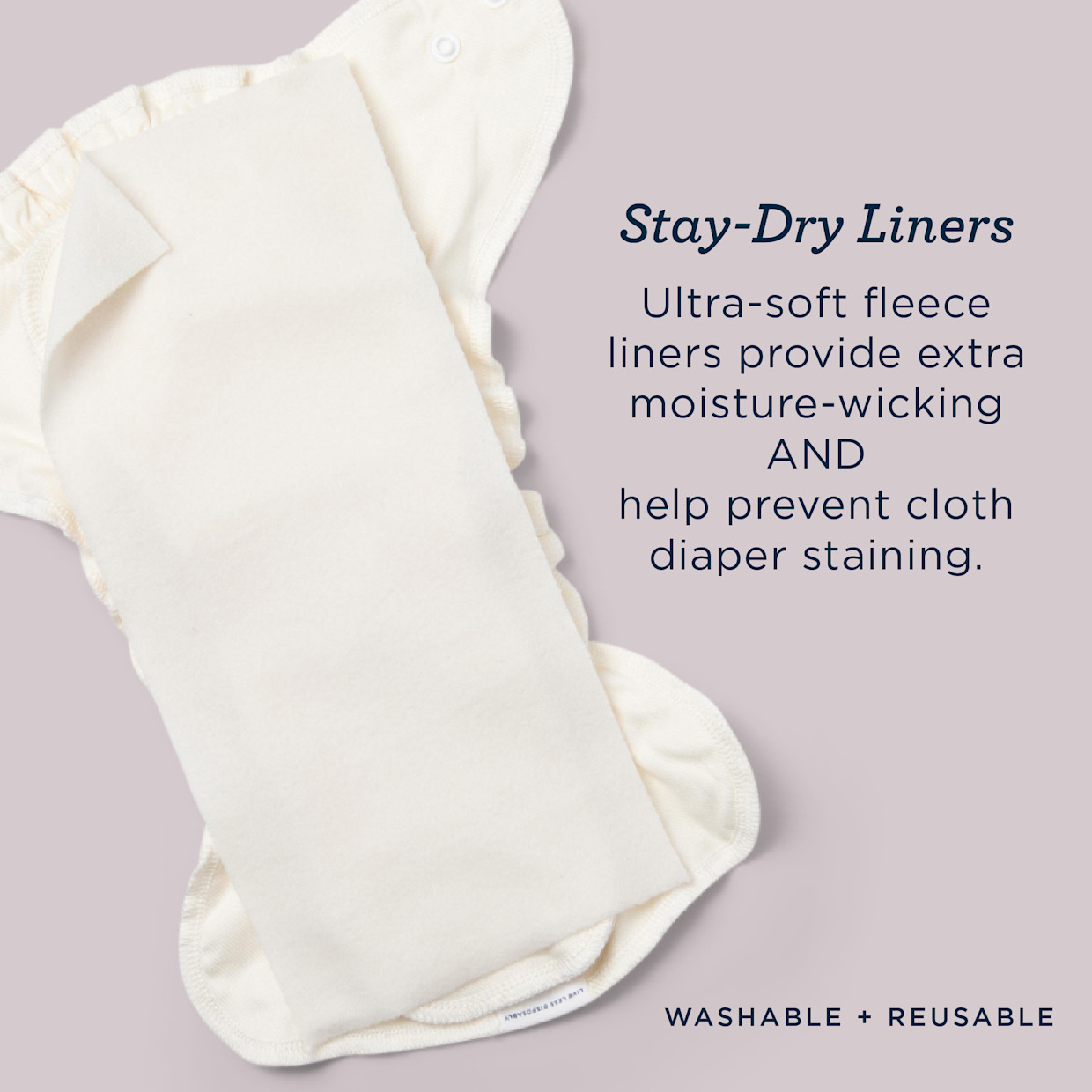 Esembly Stay-Dry Cloth Diaper Liners.